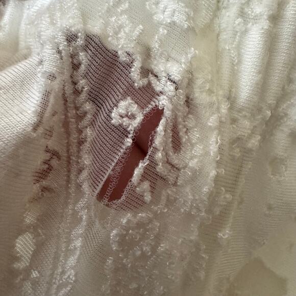 Farm Rio Elliot Off The Shoulder Lace Cream Boho Jumpsuit Size XS - Picture 12 of 13